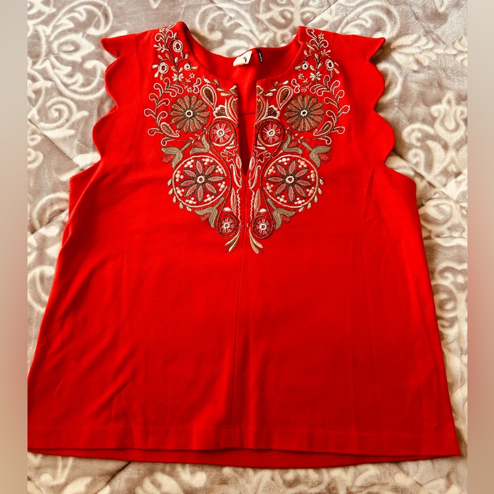 Cutout Ruffled Sleeves Top M - Picture 5 of 10